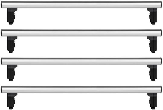 Menabo Bare de Acoperiș Aluminiu 140cm. pentru Ford Tranzit 2013+ (Set cu picioare)