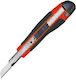 Cutting Knife Reinforced Rubber Handle Red 9mm Jianzhong