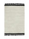 Asiatic London Elgin Handgefertigt Teppich Rechteckig Synthetisch,Polyester/Cotton/Leather mit Fransen Cream/black