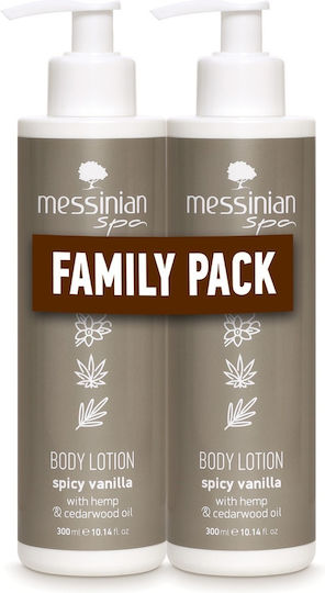 Messinian Spa Spicy Moisturizing Milk Body with Aroma Vanilla 2x600ml