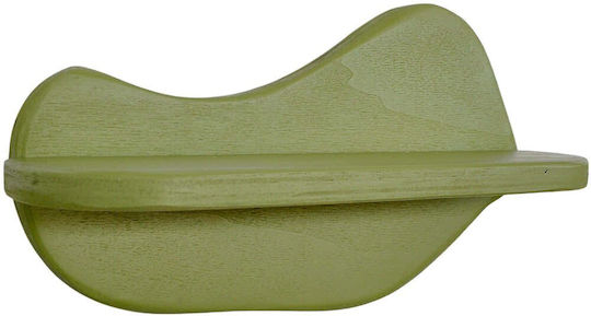 Стенен Рафт Light Светлозелен 35x11x18см