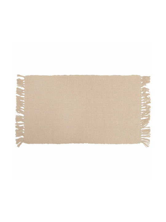 Viopros Riva Rug Rectangular Cotton with Fringes Sand