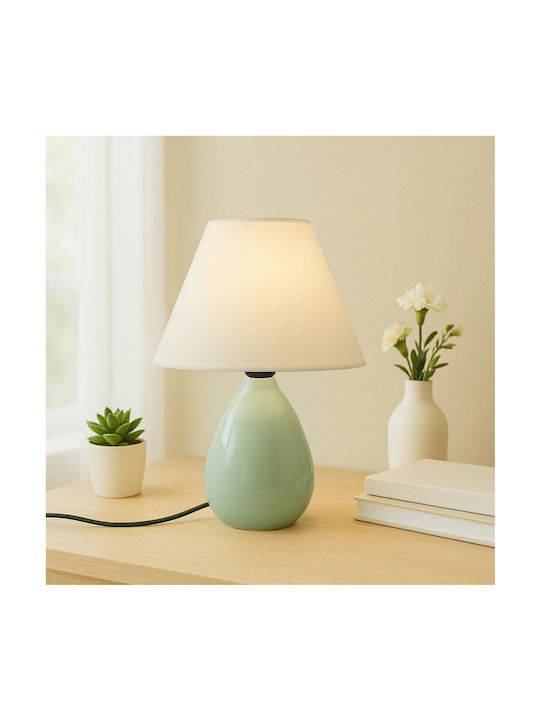 GloboStar Cesta Table Lamp for Socket E27 with Black Shade and Base