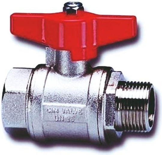 Ball Valve Switch 1/2" Full Bore Butterfly Male-Female Cimberio