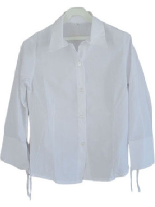 Kids Shirt Long Sleeve WHITE