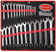 Rockforce Deutsche Polygon-Schlüssel Open-end Box-end Set 25 Stück