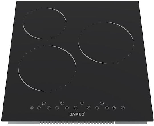 Samus Plită Ceramică Autonom cu Funcție de Blocare 45x52εκ.