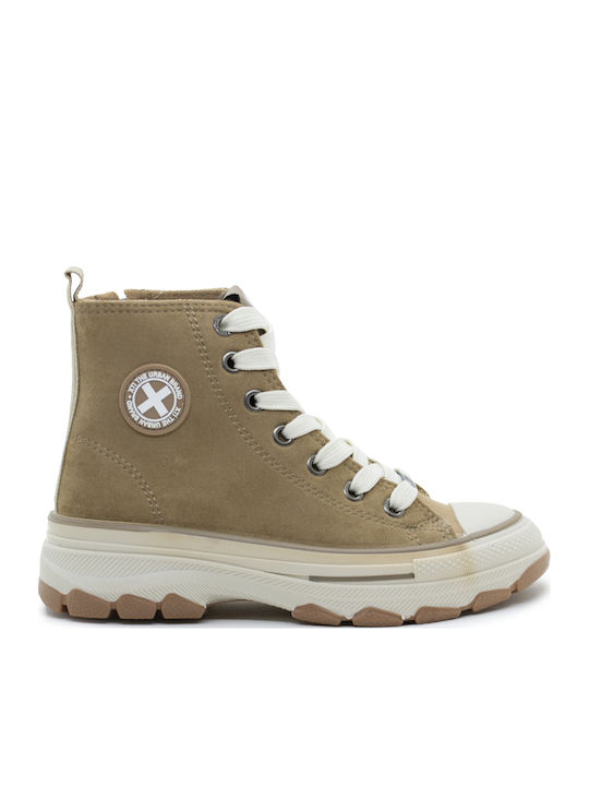 Xti Kinder Sneakers Hoch Braun