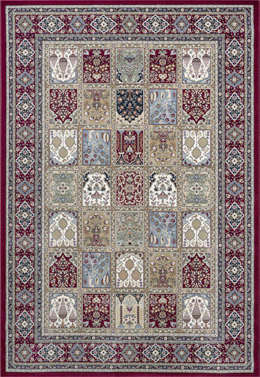 Ragolle Da Vinci Teppich Rechteckig Synthetisch,Polyester/Cotton/Leather Burgundisch