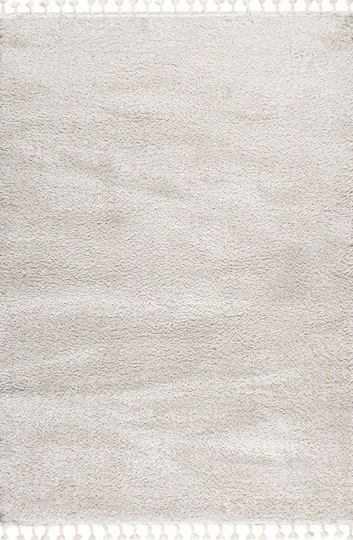 Balsan Silky Χαλί Ορθογώνιο Shaggy με Κρόσια Beige 160x230cm