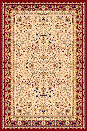 Isexan Classic 1907 Teppich Rechteckig Synthetisch,Polyester/Cotton/Leather Rot