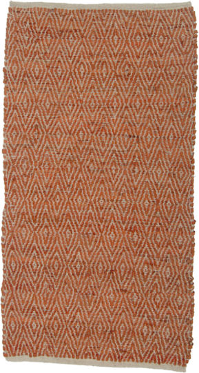 InTheBox Rombo Rug Rectangular Summer Leather Beige