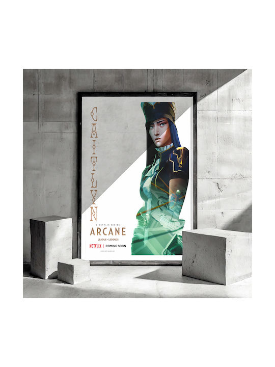 Gaming Poster Arcane League Legends Caitlyn Gm2400 21cm X 30cm White Frame Pvc