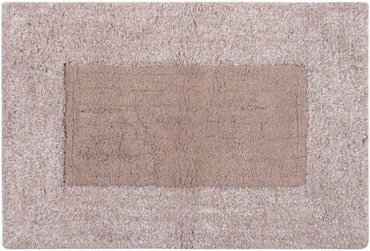 Silk Fashion Geometrical Αντιολισθητικό 70x160cm Μπεζ