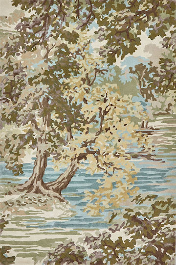 Sanderson Ancient Canopy Teppich Rechteckig Synthetisch,Polyester/Cotton/Leather Olive Green