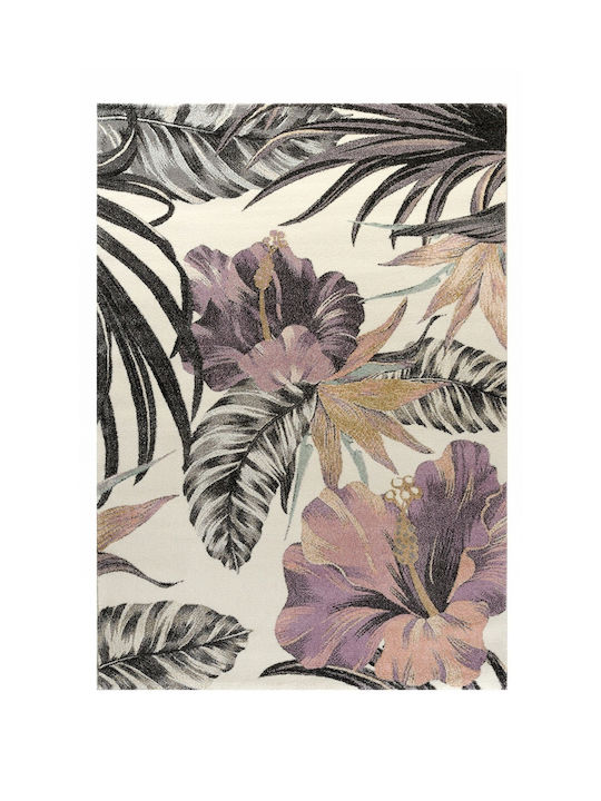 Tzikas Carpets 22440-261 Teppich Rechteckig Synthetisch,Polyester/Cotton/Leather White-Cream