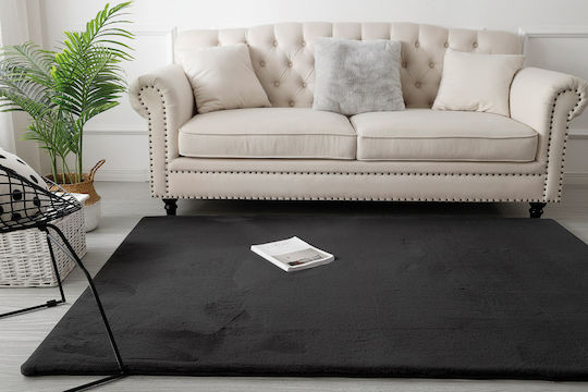 Beauty Home Antirutsch Teppich Rechteckig Schwarze 133x190cm
