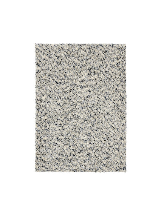 Brink & Campman Shade Low Rug Rectangular Wool White Blue