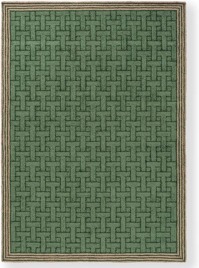 Ted Baker Monogram Rug Outdoor Rectangular Jade Green