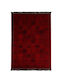 Royal Carpet X 290 Teppich Rechteckig Synthetisch,Polyester/Cotton/Leather mit Fransen D.red