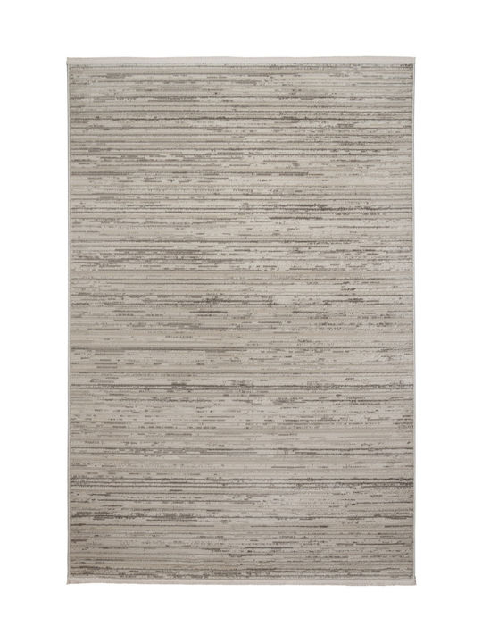 Viokarpet Savoir Fu48a Teppich Rechteckig Synthetisch,Polyester/Cotton/Leather Cream - L Grey