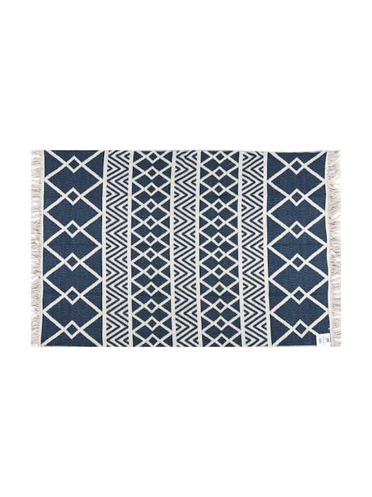 Balsan Aria 22995 Βαμβακερό με Κρόσια 160x230cm Blue Balsan Aria 22995 Βαμβακερό με Κρόσια 160x230cm Blue