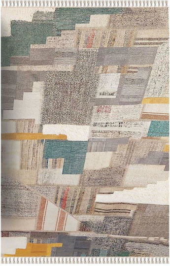 Newplan Kilim 5560 Ръчно изработено Килим Правоъгълена с крошки Сив