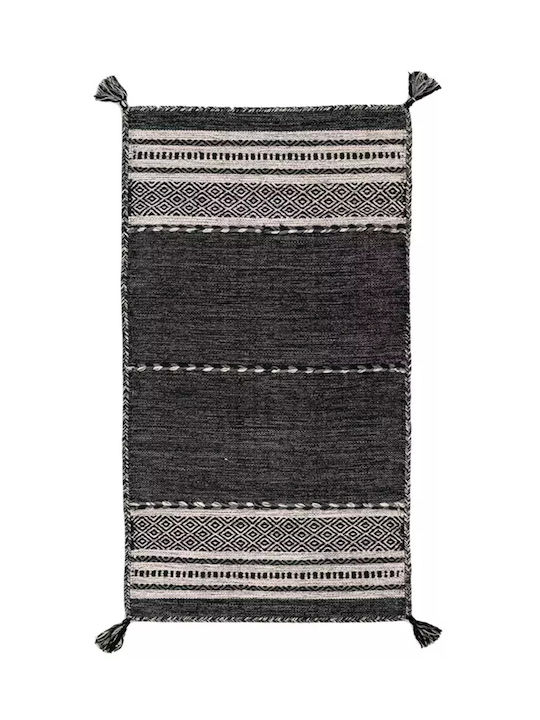 Koulis Carpets Mykonos Χαλί Διάδρομος Καλοκαιρινό Βαμβακερό Γκρι 67x200cm