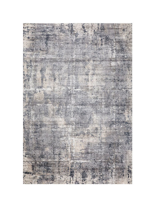 Ns Carpets Monaco 37 Teppich Rechteckig Synthetisch,Polyester/Cotton/Leather Gray