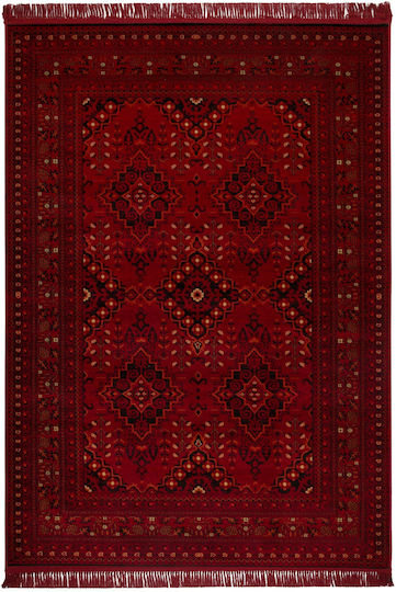 Biokarpet Mauri 02269a Burgundischer Wohnzimmer Teppich 160x230
