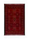 Viokarpet Mauri 02269 Teppich Rechteckig Synthetisch,Polyester/Cotton/Leather Burgundy