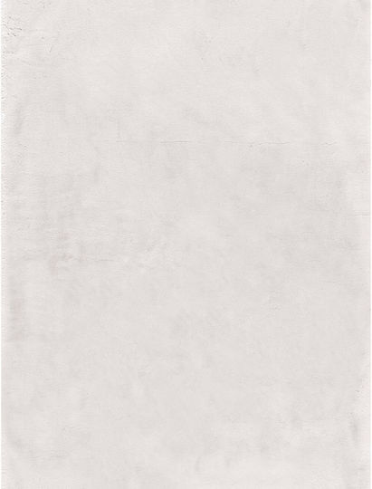 Madi Bound Teppich Rechteckig Pelzige White