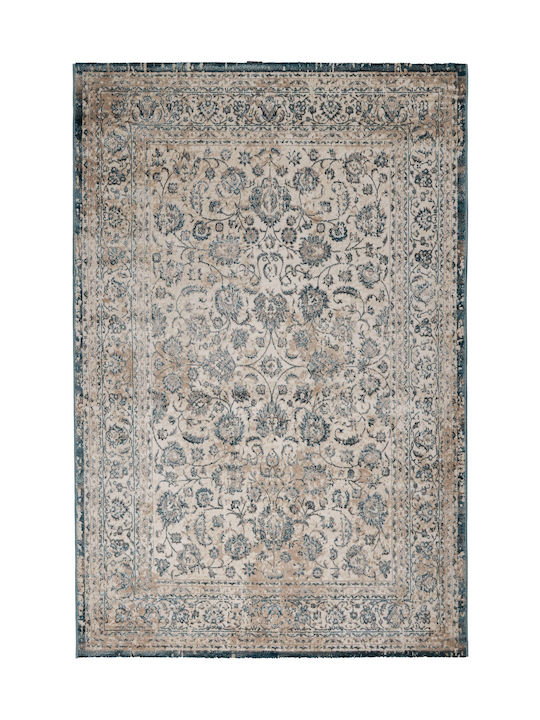 Viokarpet Gossip 8504a Rug Rectangular White Blue