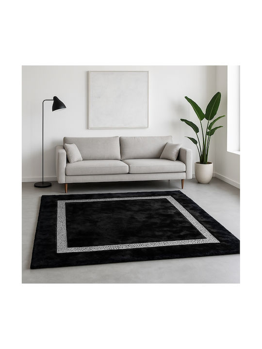 Saray Home Luxurius Килим Правоъгълена Furry Че...