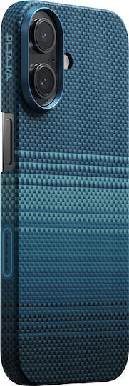 Pitaka Back Cover Aramid Fiber 1mm Blue (iPhone 17)