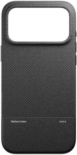 Native Union Back Cover Δερμάτινο Μαύρο (iPhone 17 Pro Max)