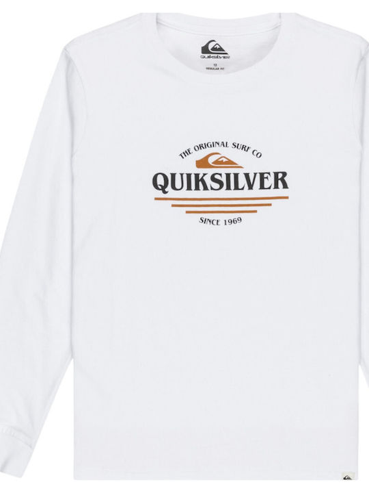 Quiksilver Παιδικό Πουλόβερ Μακρυμάνικο Λευκό E...