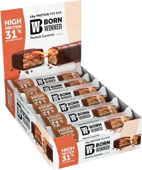 Born Winner Deluxe Блокчета с 31% Протеин & Вкус Pistachio and Caramel 12x57гр