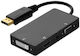 Display Port To Конвертор DisplayPort мъжки към HDMI / VGA женски 1бр