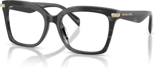 Michael Kors Greenville Plastic Eyeglass Frame Black MK4166U 4034