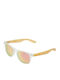 Cairn Hybrid Unisex Sunglasses with Transparent Plastic Frame and Multicolour Mirror Lens WHYBRID01TU