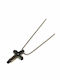 Amalfi Accessories Kreuz aus Stahl mit Kette