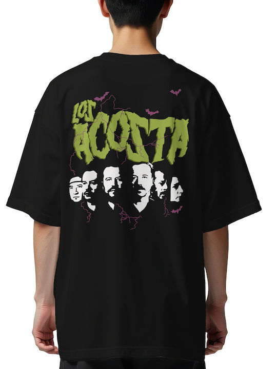 Übergroßes T-Shirt Los Acosta Rock Avenue Schwarz
