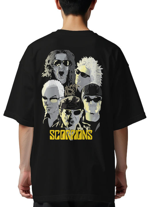 Oversized T-shirt Scorpions Rock Avenue Black Oversized T-shirt Scorpions Rock Avenue Black