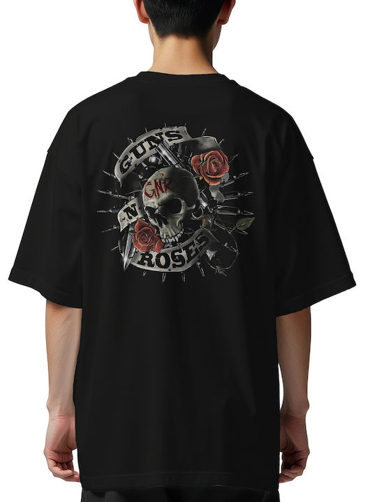 Oversized T-shirt Gnr Rock Avenue Black