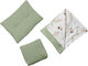 Kidizi Baby Crib Bedding Set 3pcs Green