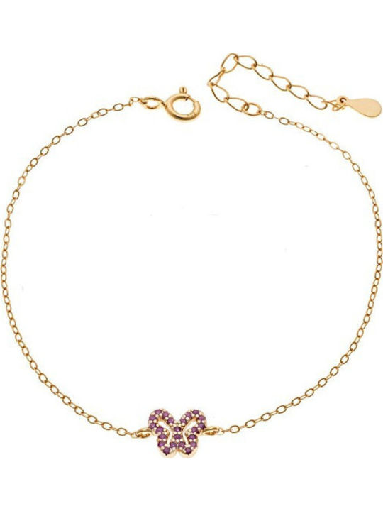 Senza Damen Armband aus Silber Vergoldet