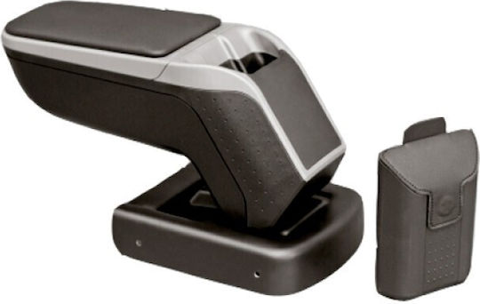 Rati Armster Car Leather Armrest for Hyundai Solaris 2011+ Silver