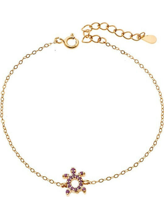 Senza Damen Armband aus Silber Vergoldet