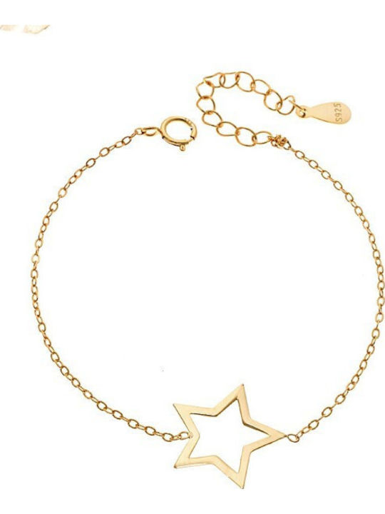 Senza Women's Bracelet made of Silver Gold Plated